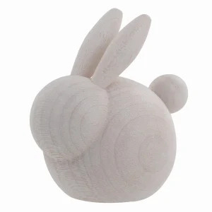 Pupu-puufiguuri, 7 cm, valkoinen