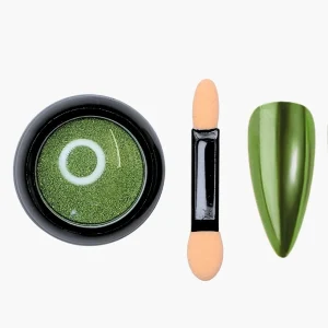 Nailfix Mirror Chrome Pigmentti, 13 Grass Green